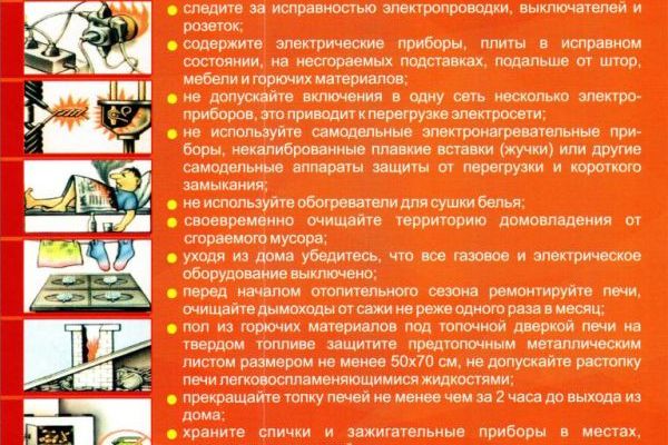 Памятка по пожарной безопасности Памятка по пожарной безопасности
